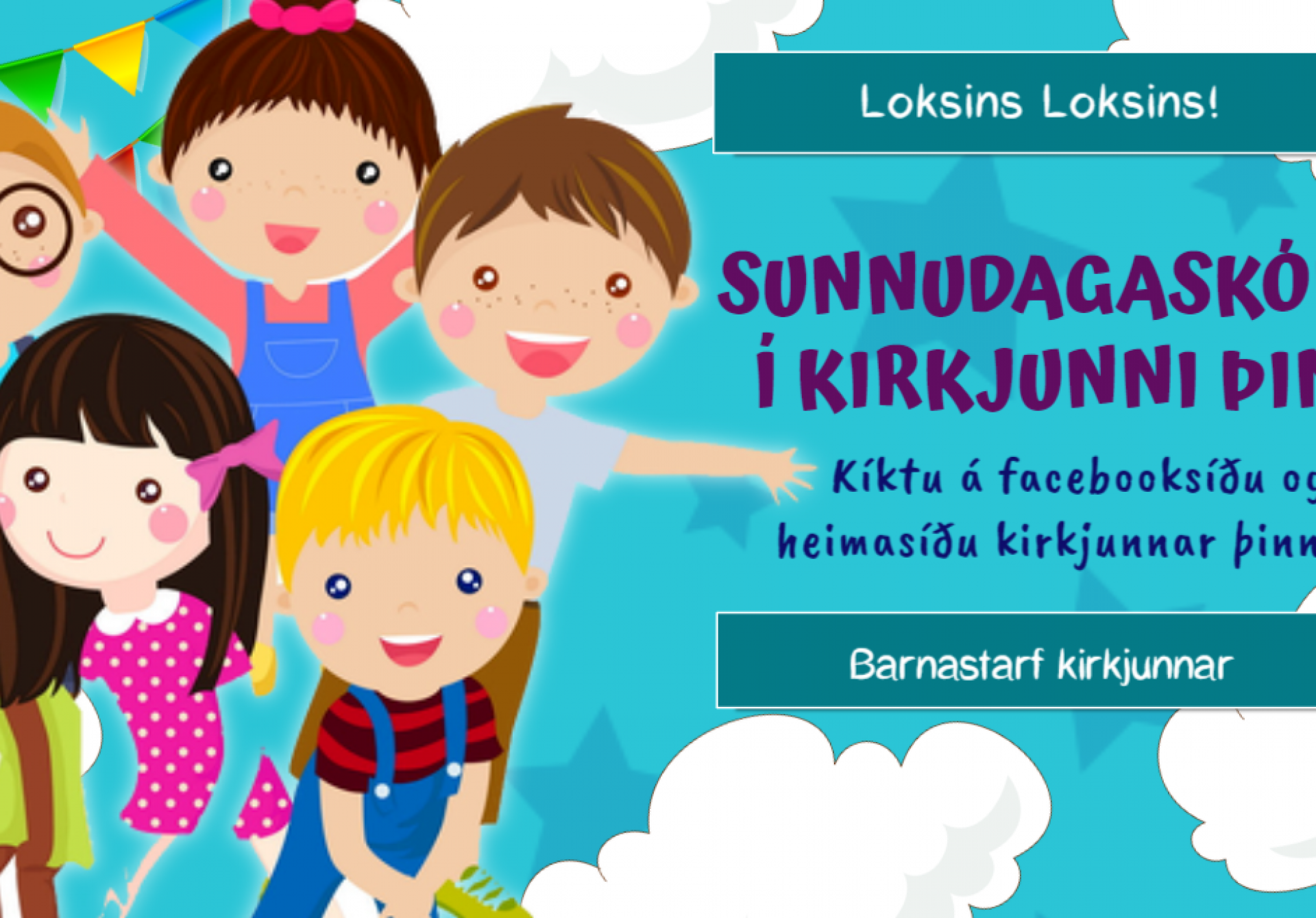 Sunnudagaskólinn hefst að nýju